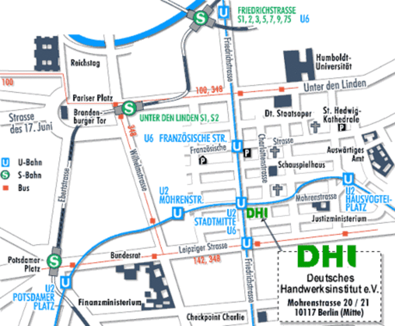 Karte Anfahrt DHI