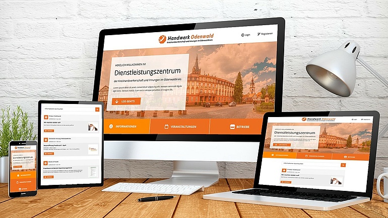 Portal des Handwerklichen Dienstleistungszentrums im Odenwald