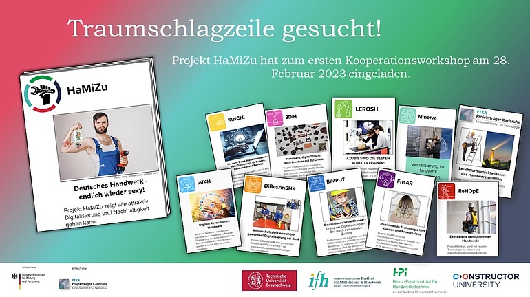 Traumschlagzeilen der Handwerk 4.0 Fördermaßnahme