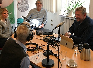 Aufnahme des Podcast 