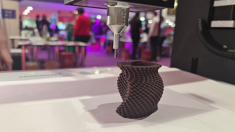 3D-Lebensmitteldruck mit Schokolade