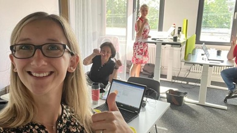 Projektleiterin Anika Weiß (v.l.n.r.) und die Beraterinnen Kirsten Höxter, Gaby Middelbeck und Caroline Gennen