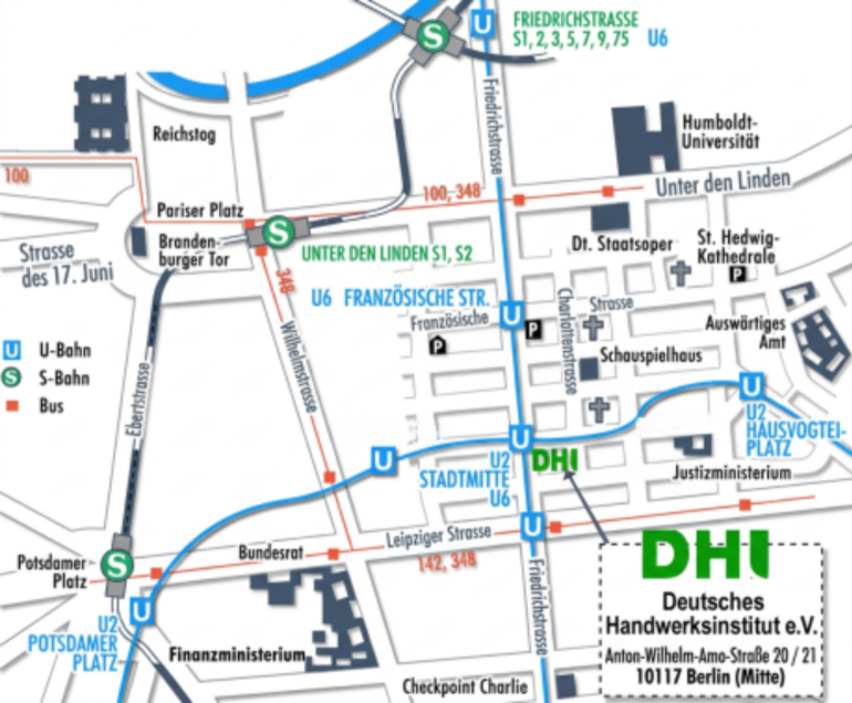 Karte Anfahrt DHI
